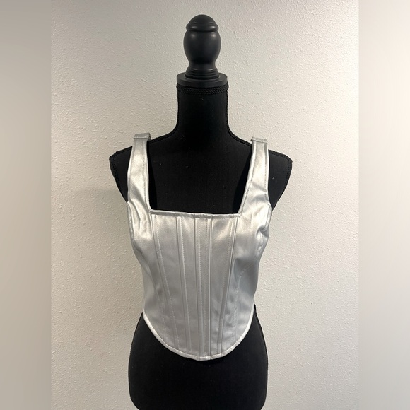 Silver Corset Size Large - Picture 2 of 11